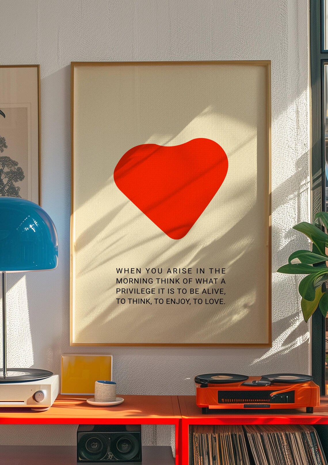 Maximalist Love Quote Poster, Modern Eclectic Wall Art - Image 3