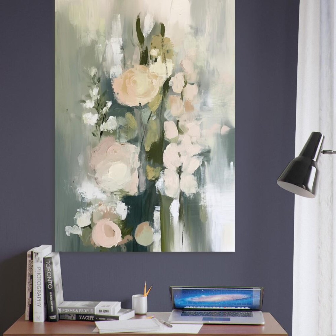 Jardin Style Poster Print, Pastel Botanical Flower - Image 2