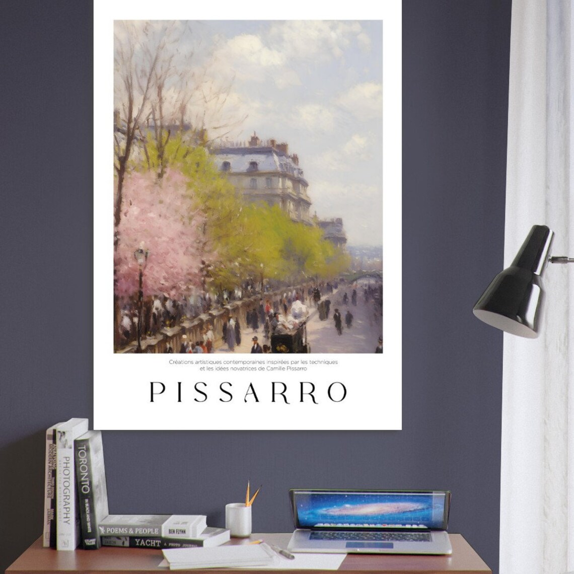 Pissarro Paris Landscape, Museum Exhibition Poster