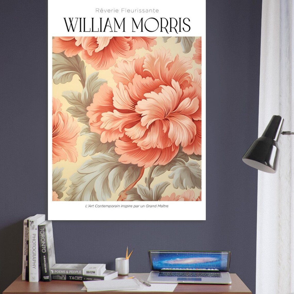 William Morris Flower Poster, Floral Gallery Decor - Image 2