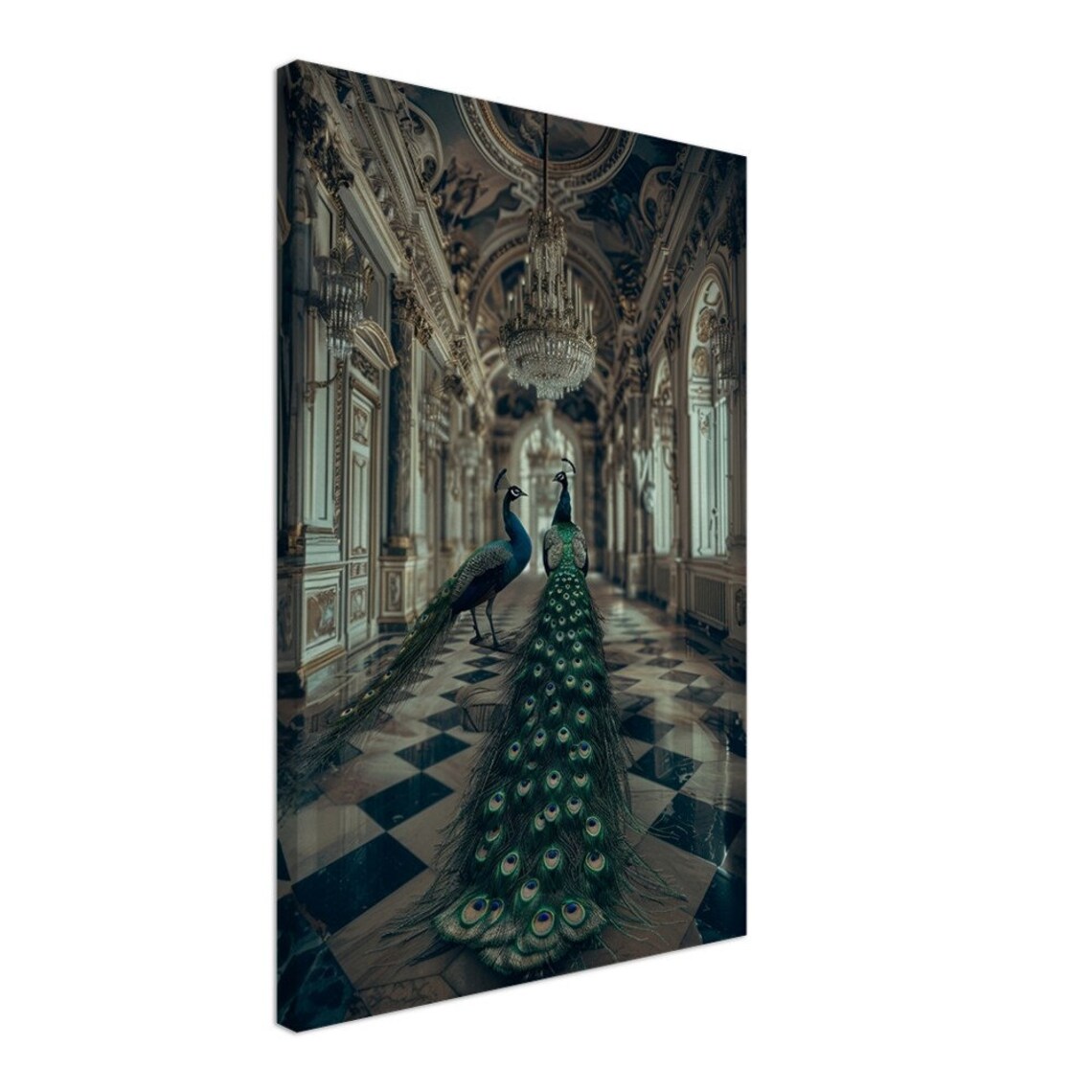 Peacocks Palace Art Print, Regal Royal Palace - Image 2