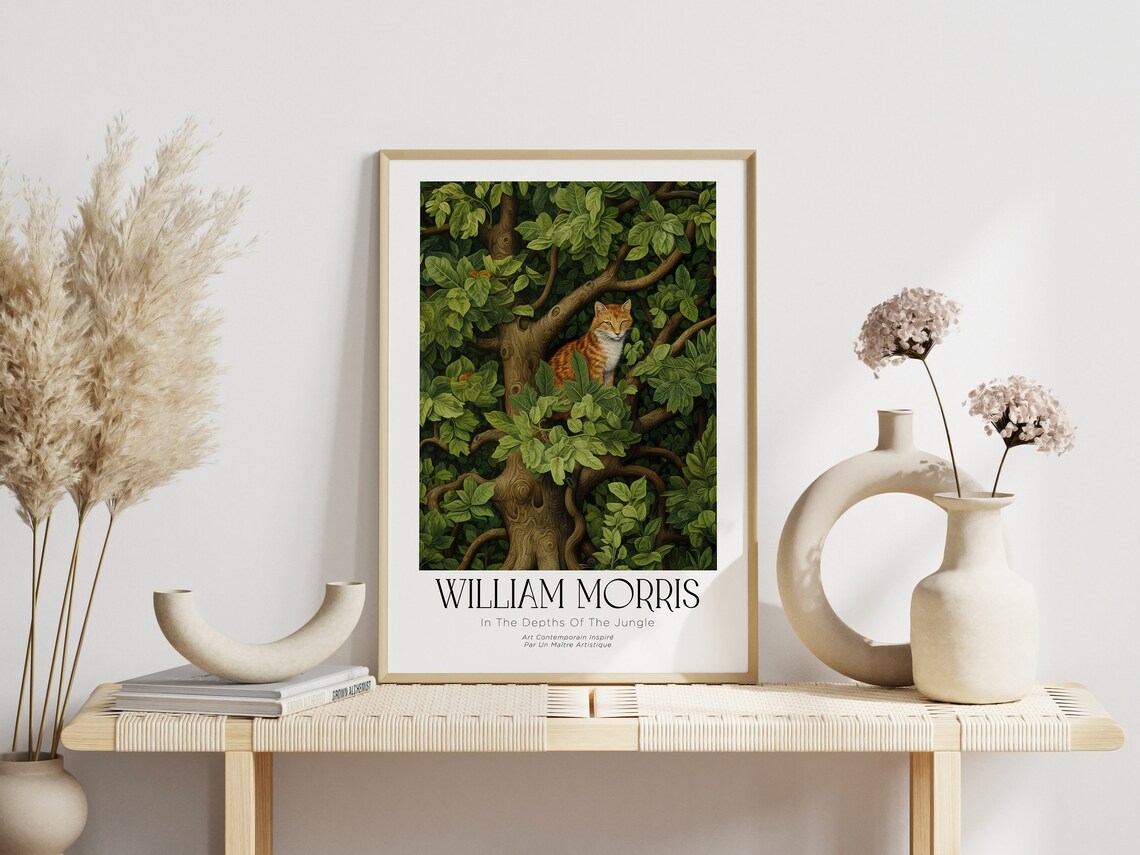William Morris Fox Nature Poster Print - Image 2