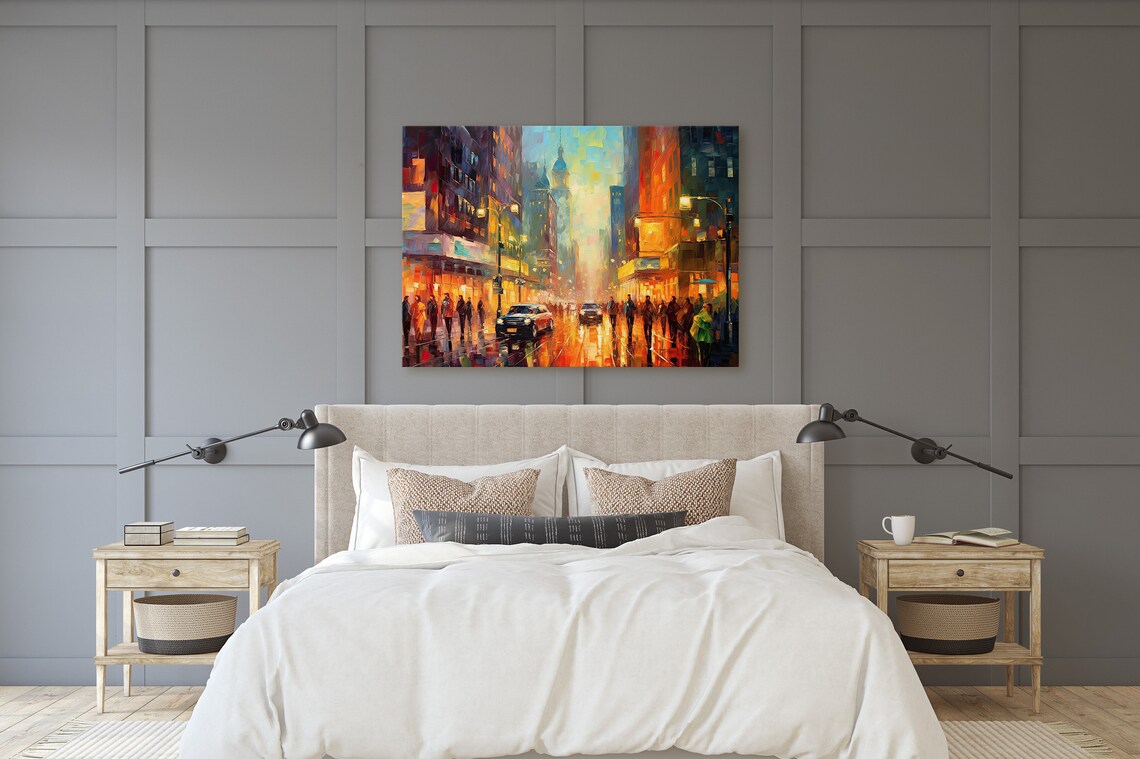 Abstract New York City Landscape Art Print - Image 2