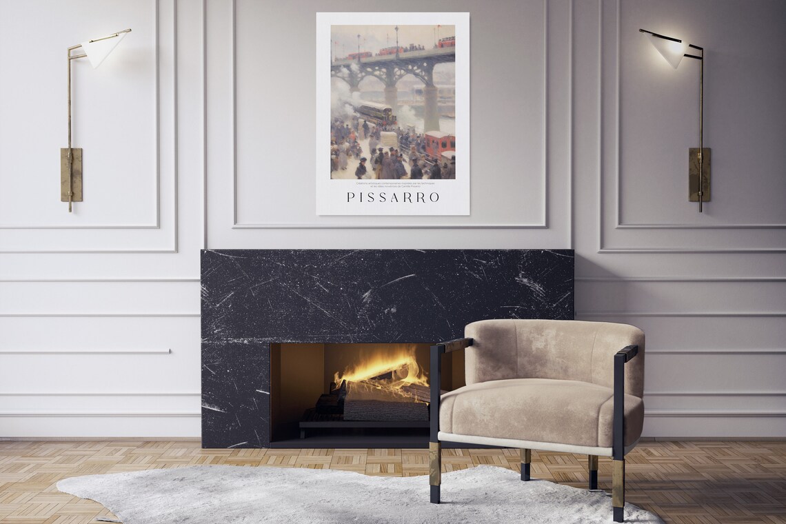Pissarro Train Station, Museum Exhibition Poster - Image 2