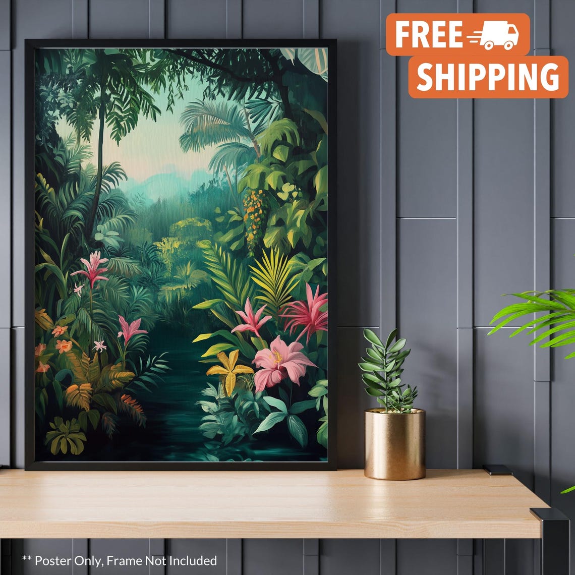 Henri Rousseau Modern Beach Art Print