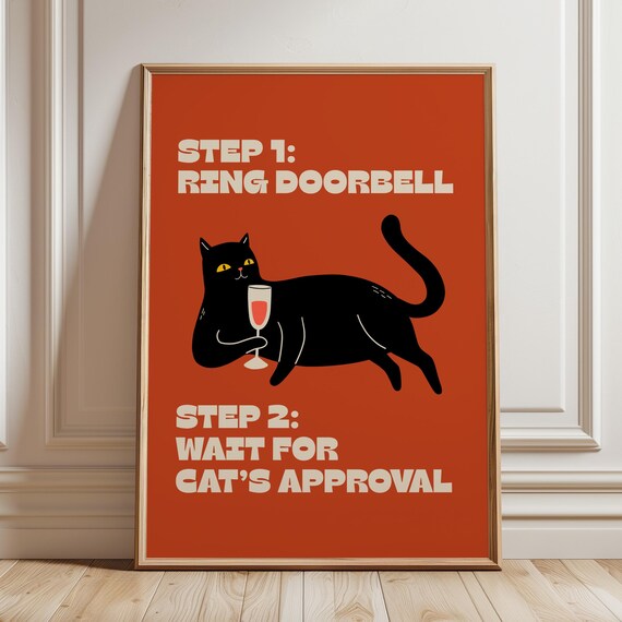 All Guests Must Be Approved By Cat, Funny Cat Lover