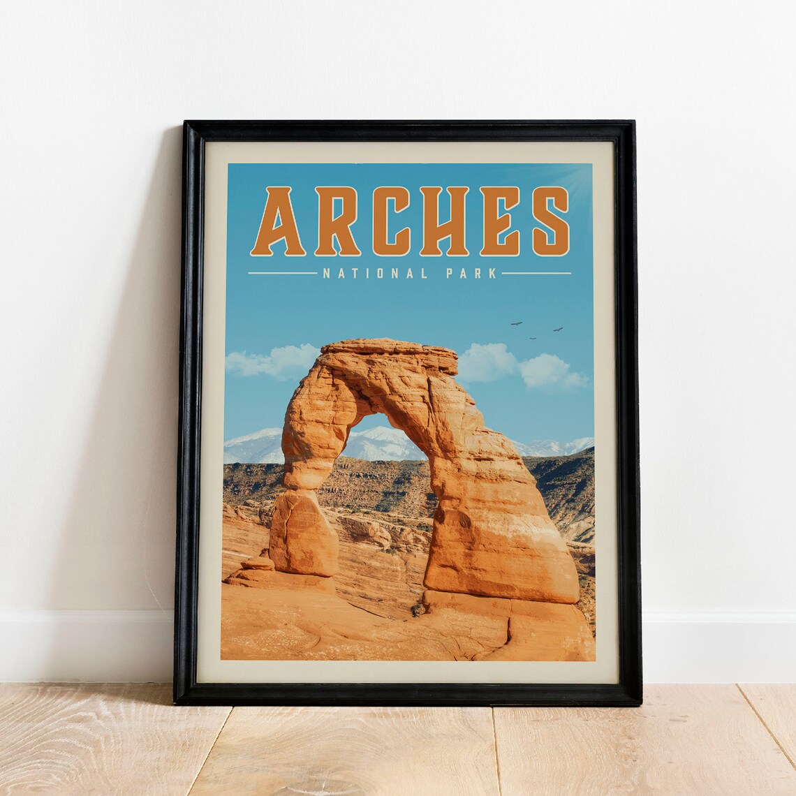 Arches National Park Vintage Travel Poster