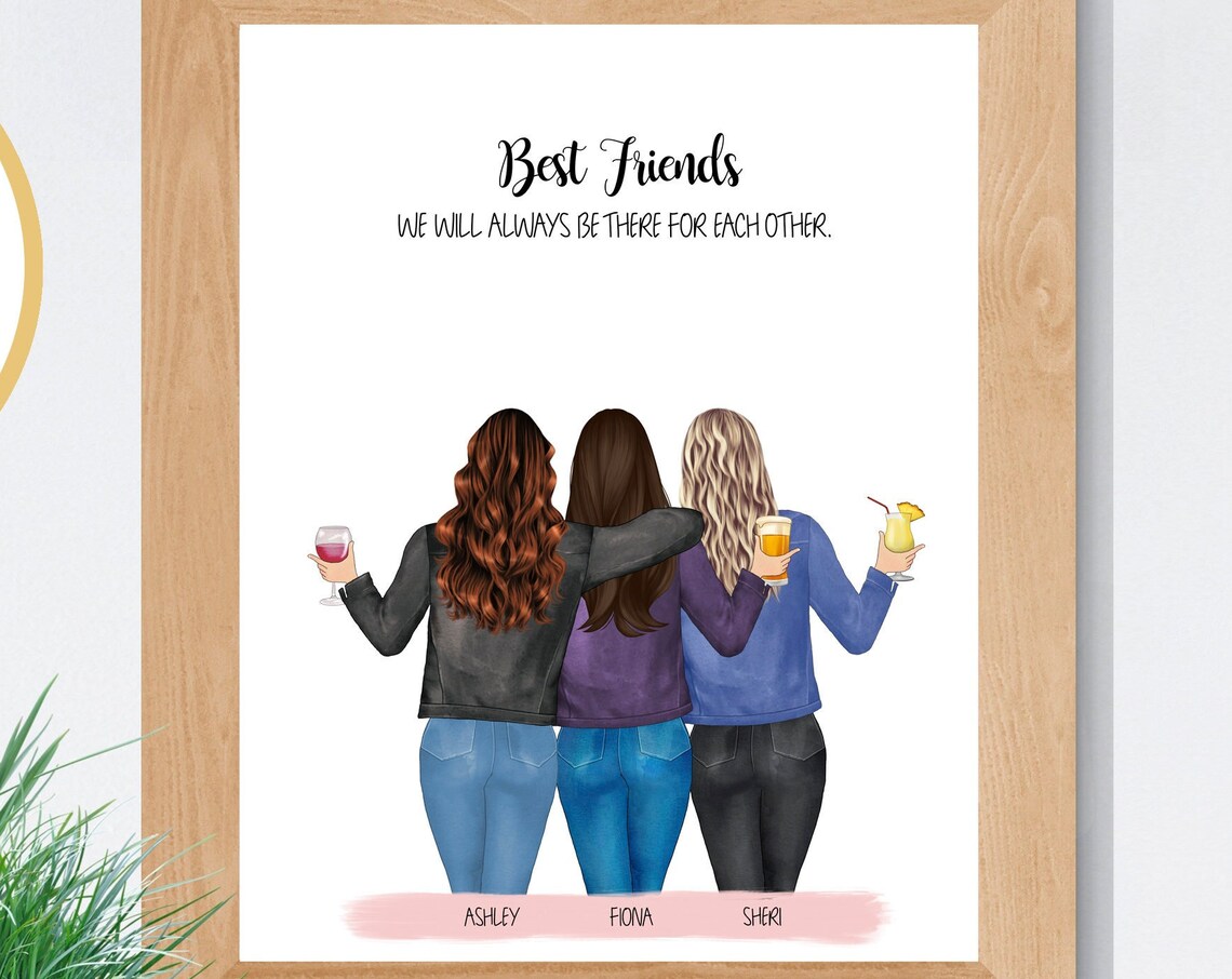 Best Friends Custom Present for Girlfriends