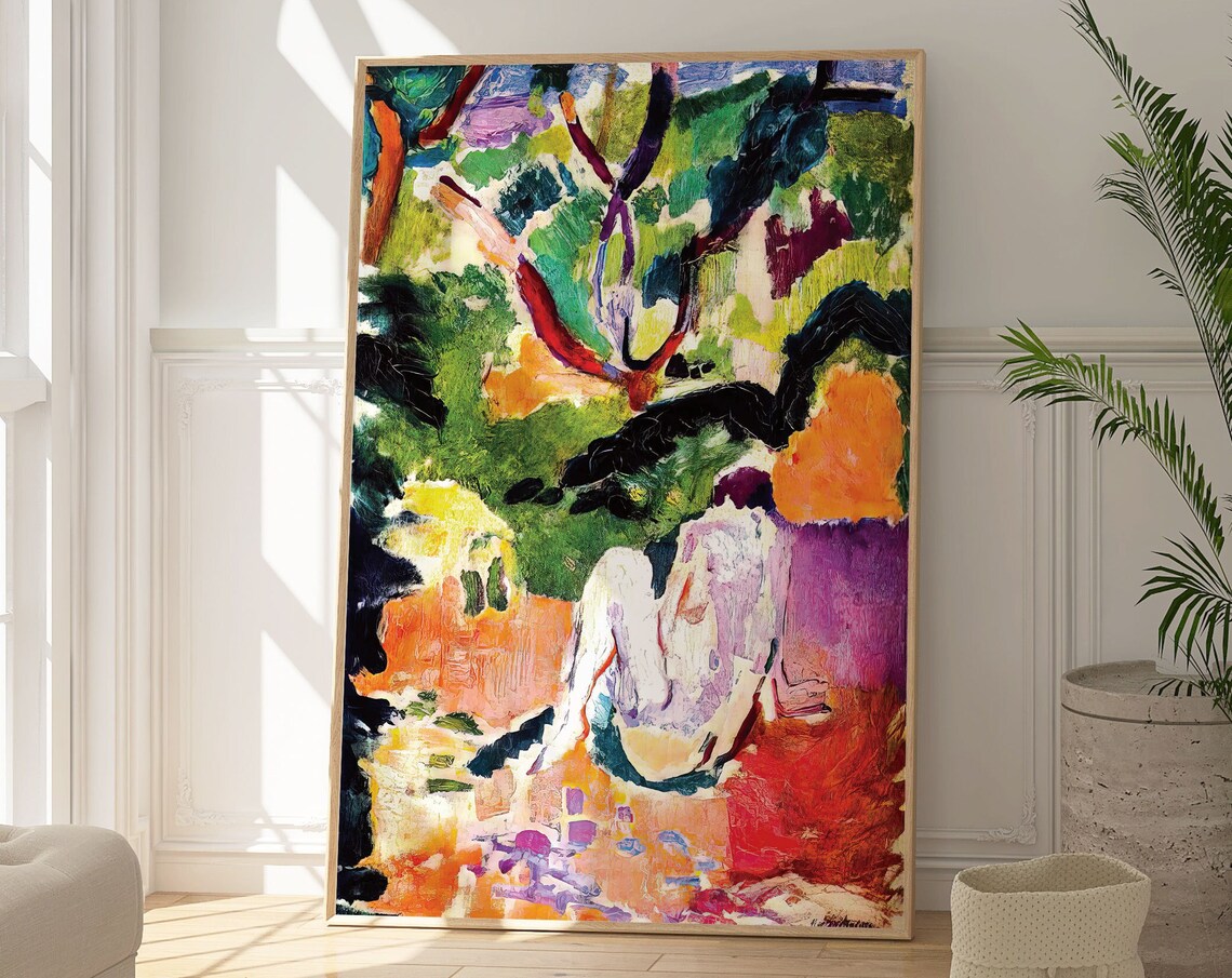 Henri Matisse Nude in a Wood Fauvist Forest Figure Painting Poster - Image 6