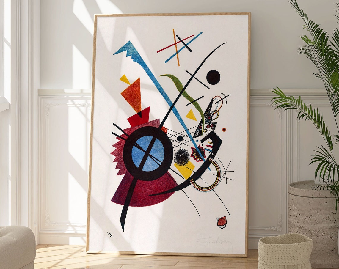 Wassily Kandinsky Violet Geometric Abstract Minimalist Art Poster