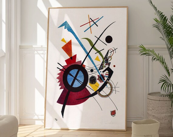 Wassily Kandinsky Violet Geometric Abstract Minimalist Art Poster