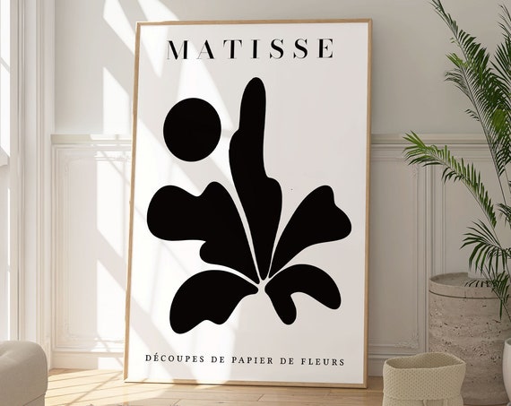 Matisse Elegant Floral Illustration Print Modern Wall Art Decor Botanical Poster Sophisticated Artwork Fine Modern Art Gift For Her