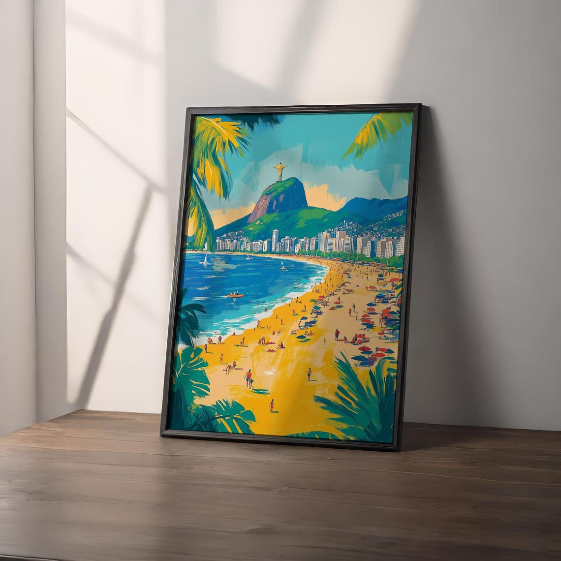 Rio De Janeiro Travel Poster Brazil Wall Art Travel Print Rio De Janeiro Travel Art Poster Brazil Wall Art Decor - Image 2