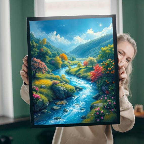 Mystical River Valley Jigsaw Puzzle Fantasy Landscape