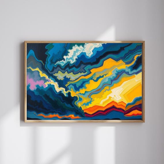 Abstract Art Puzzle Colorful Jigsaw Game For Family Fun
