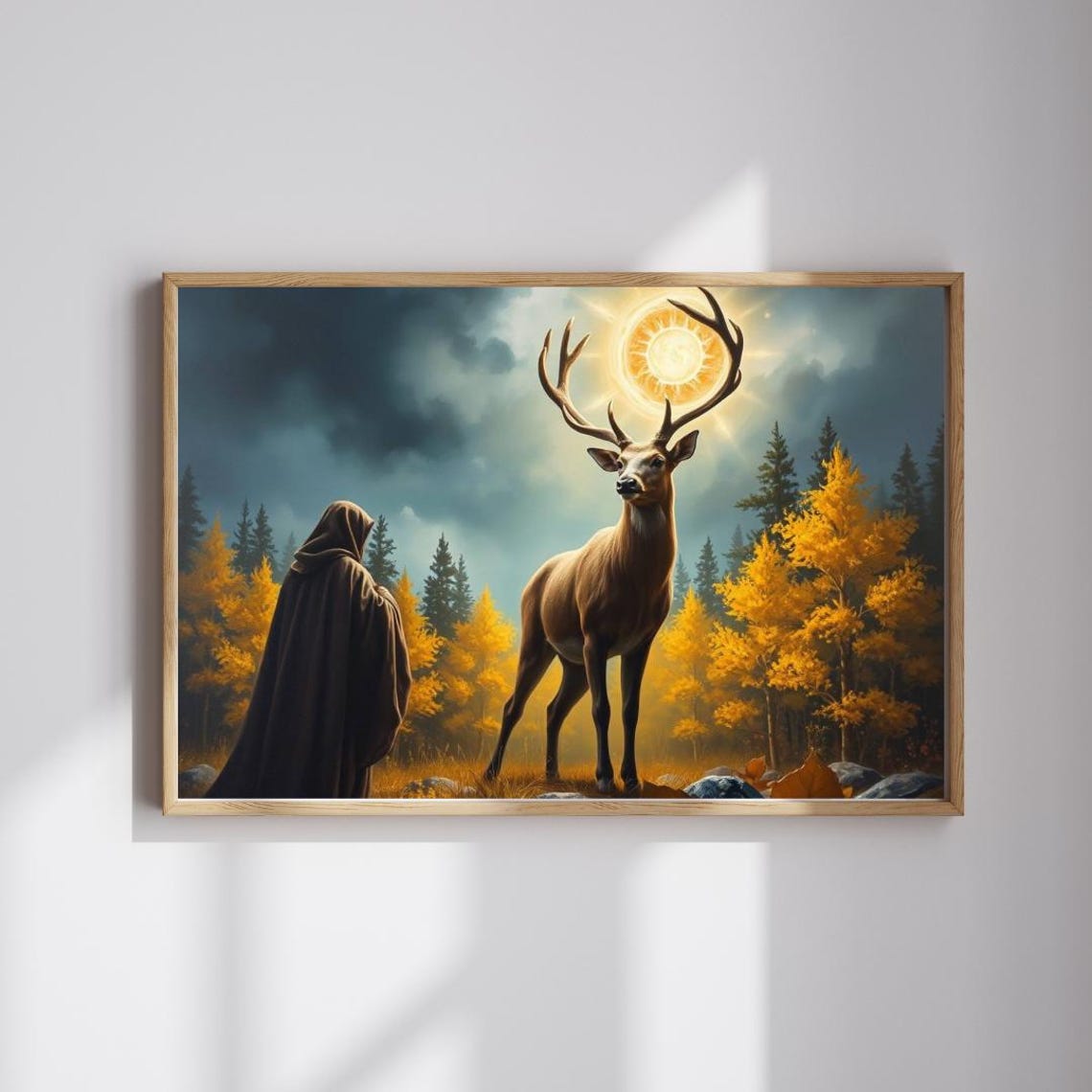 Mystical Deer Jigsaw Puzzle Gothic Forest Fantasy Art