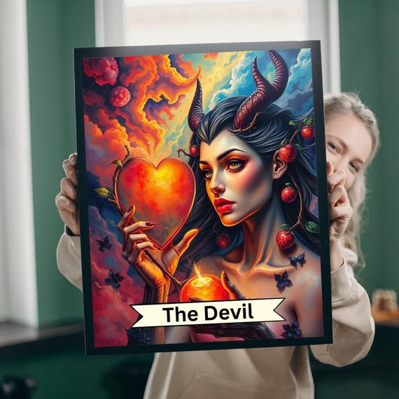 Devils Heart Tarot Puzzle Gothic Jigsaw For Adults