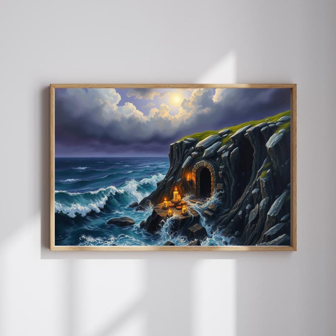 Coastal Gothic Jigsaw Puzzle Sepulcher By The Sea Art