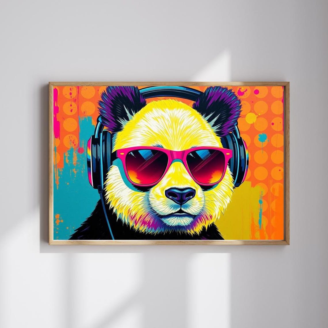 Vibrant Panda Puzzle Pop Art Jigsaw Game