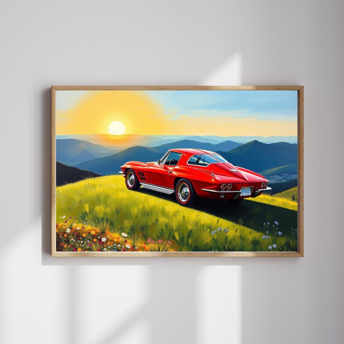 1963 Stingray Puzzle Vintage Classic Car Jigsaw