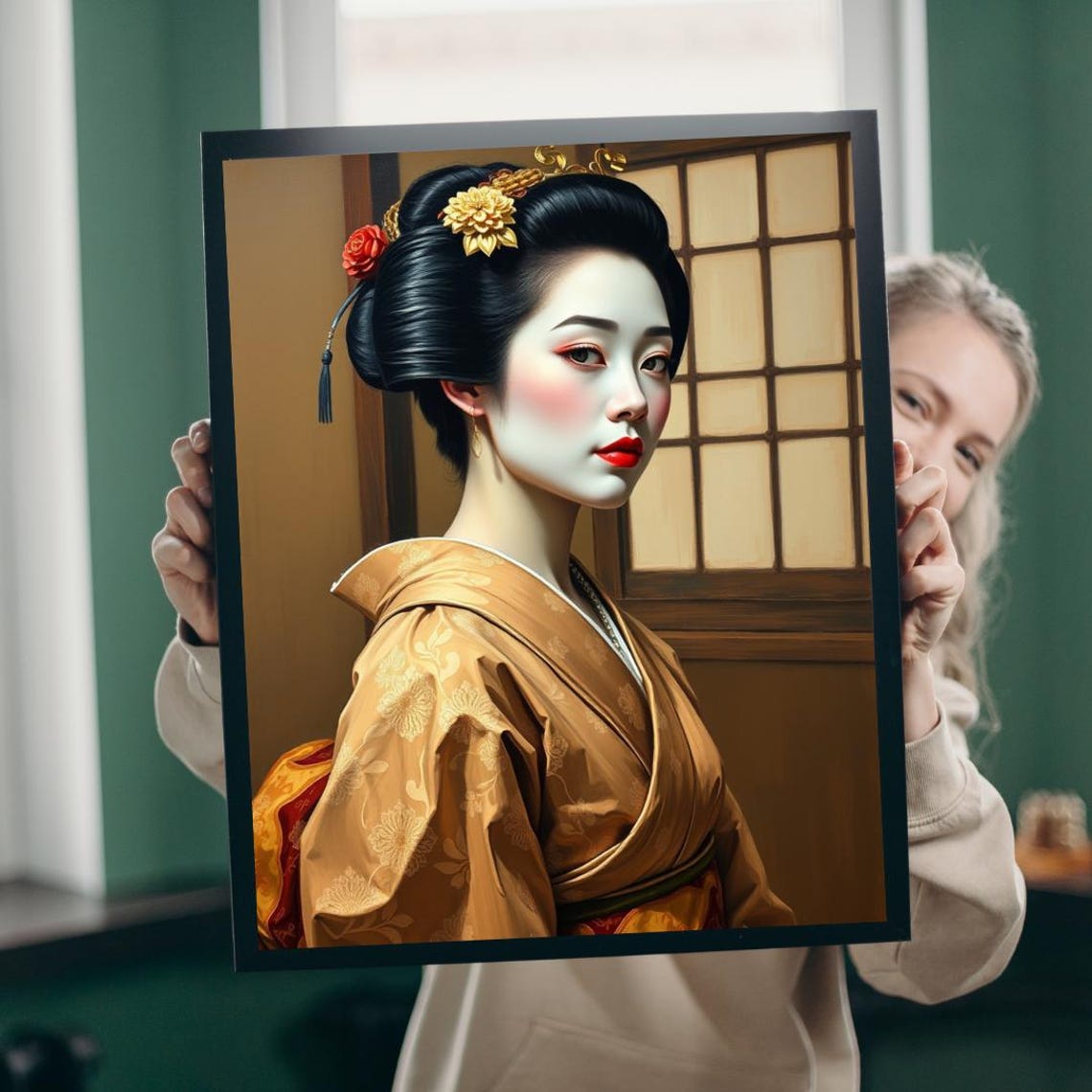 Geisha Jigsaw Puzzle Japanese Art Meditation Game 1101014 Piece