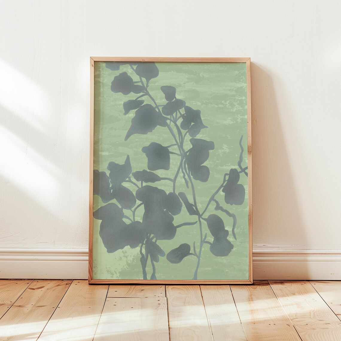 Botanical Art Print, Minimalist Living Room Decor