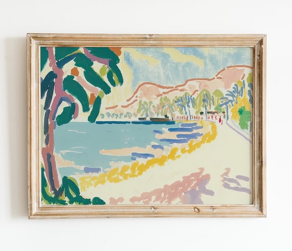 Henri Matisse Fauvist Beach Bay Coastal Painting Master Art Poster