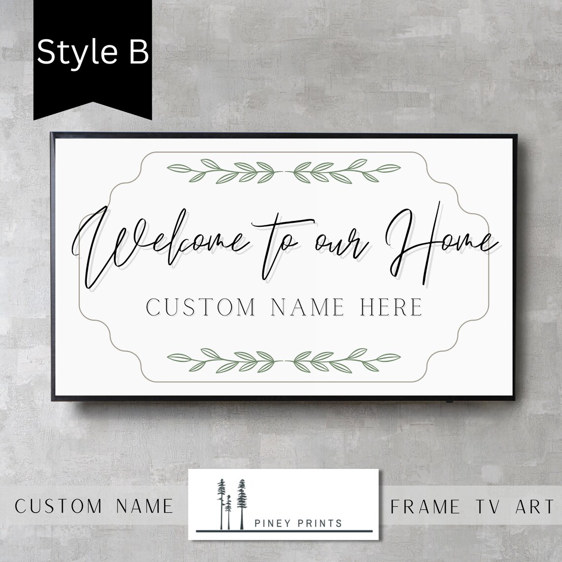 Personalized Welcome To Our Home Family Name Sign Decor Wall Art - Image 4