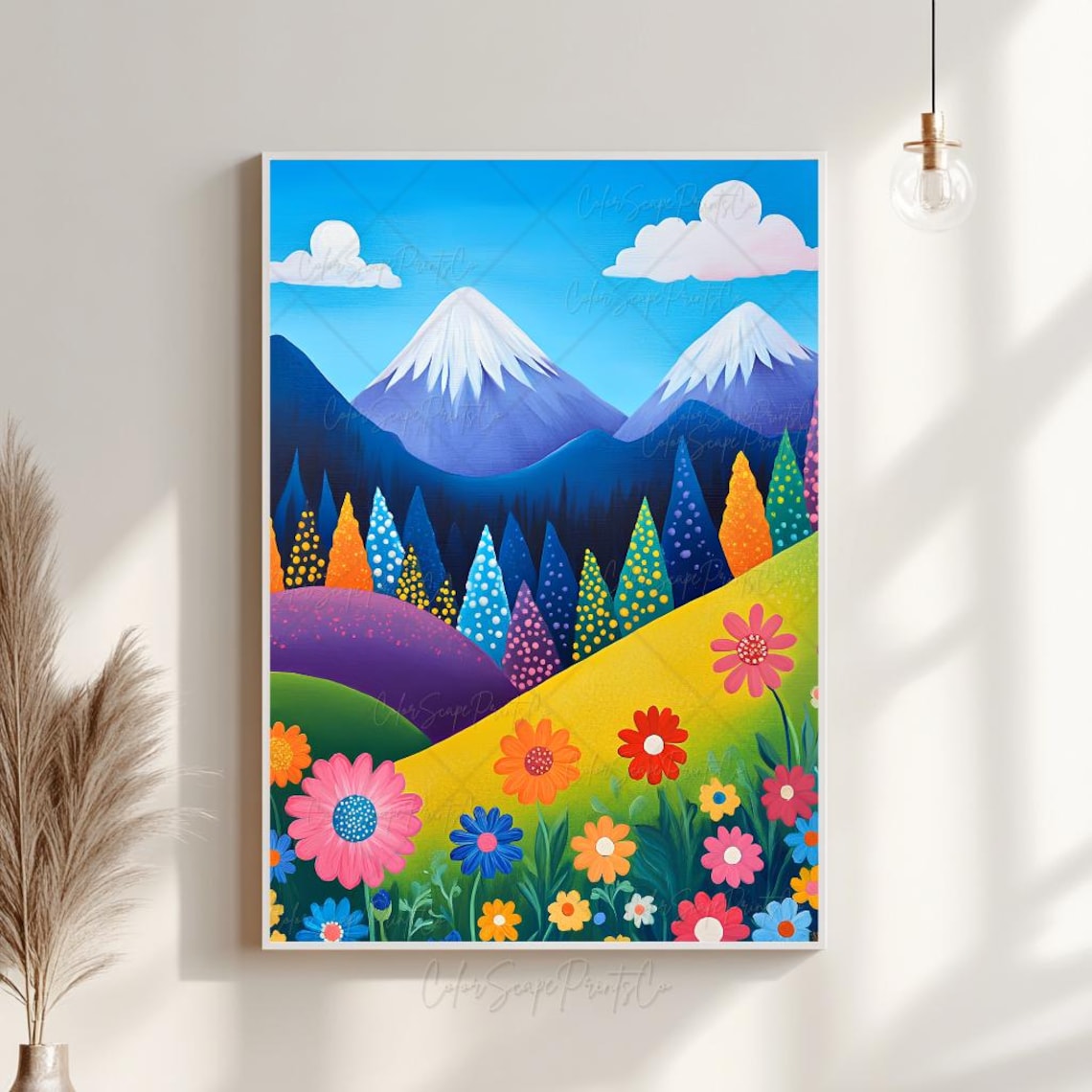 Kids Mountain Art, Mountain Nursery Decor Art Print - Image 4