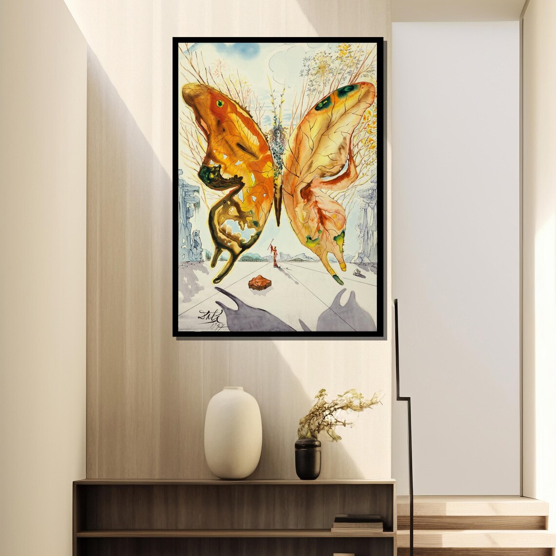 Salvador Dali Venus Butterfly Surrealist Golden Wings Poster - Image 4