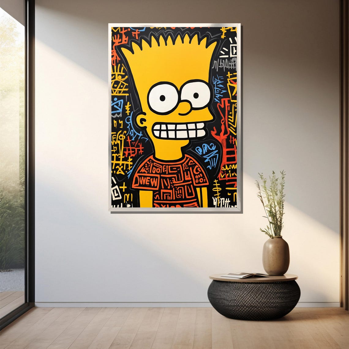 Graffiti Pop Art Painting Urban Catoon Street Style Wall Decor Bold Abstract Expressionist Print Modern Collector Gift - Image 3