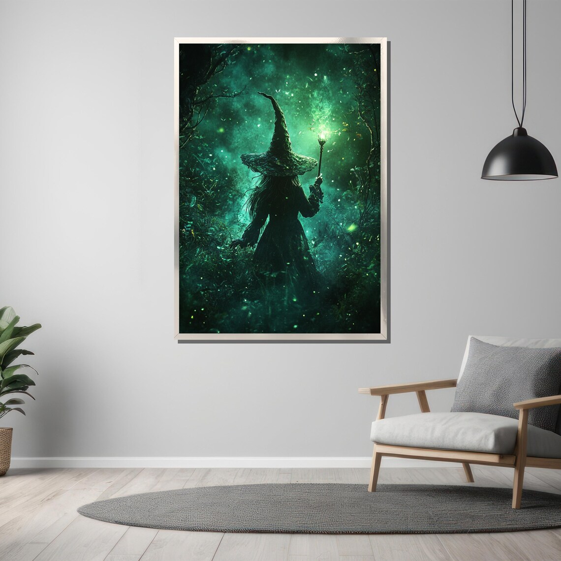 Mystical Witch Painting Enchanting Gift For Fantasy And Magic Lovers - Image 3