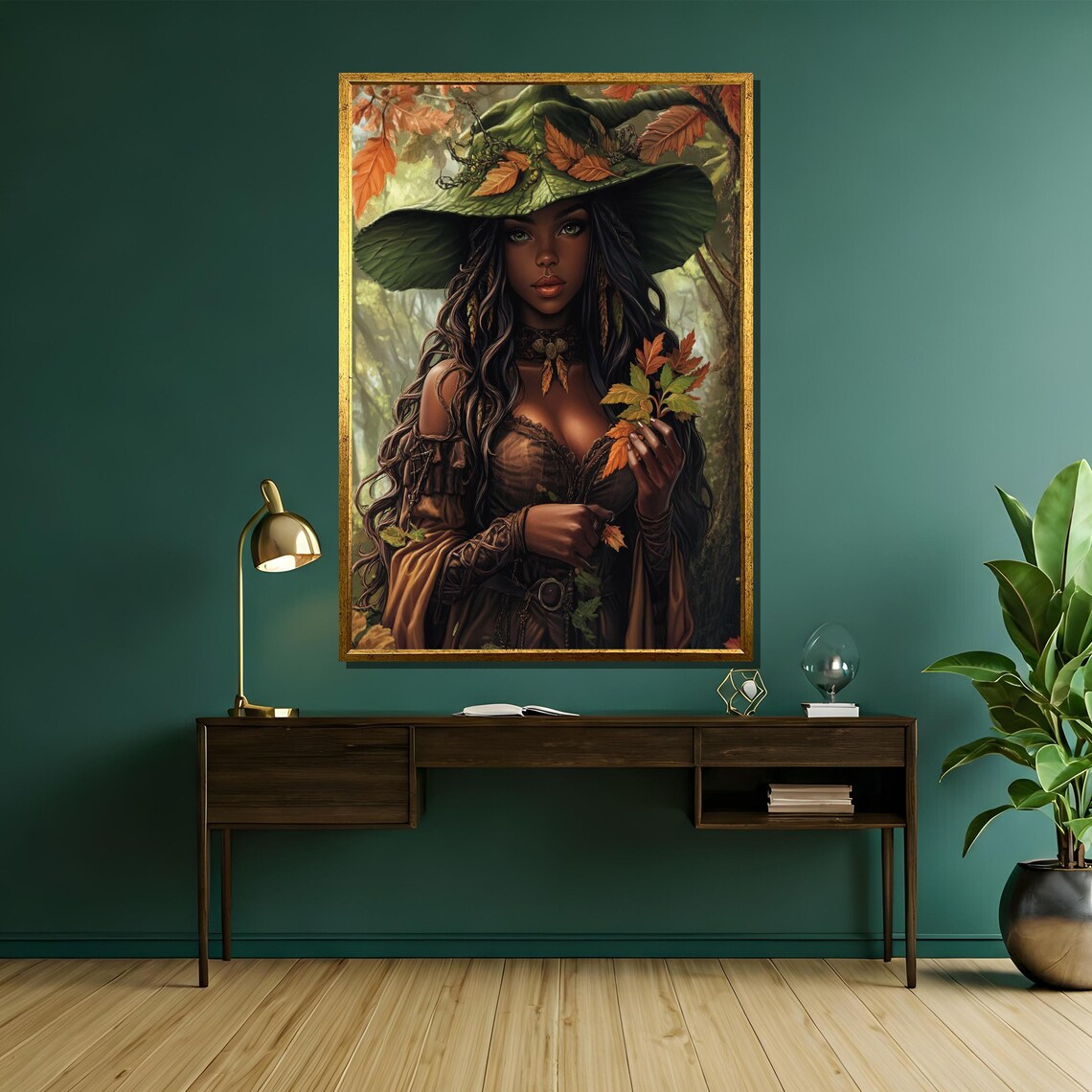 Herbal Witch Painting Mystical And Elegant Gift For Fantasy And Art Enthusiasts - Image 5