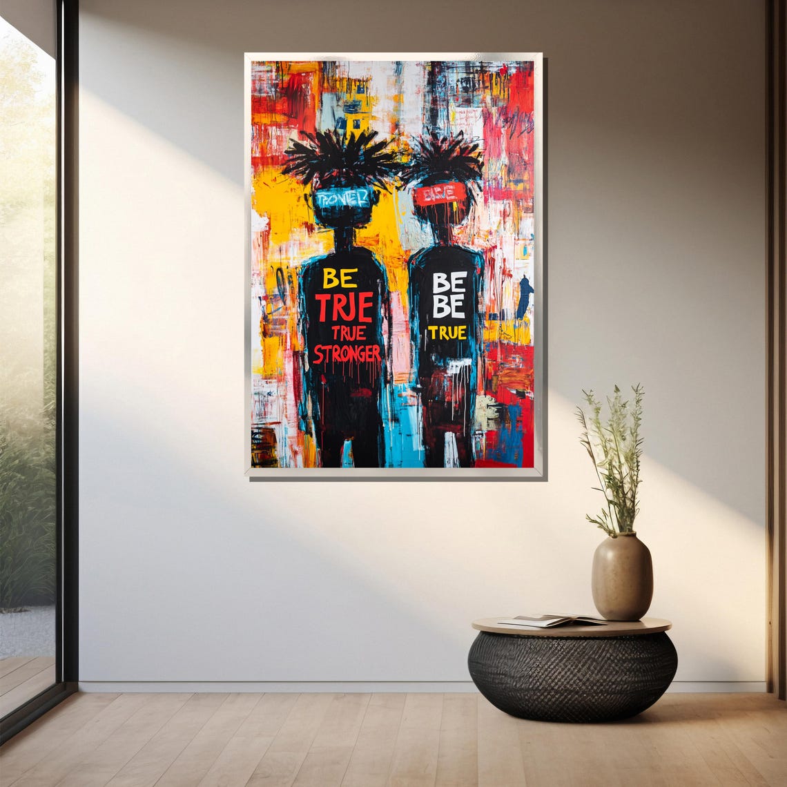 Basquiat Painting Abstract Graffiti Art Urban Street Art Wall Decor Bold Colorful Artwork Contemporary Statement Gift - Image 3