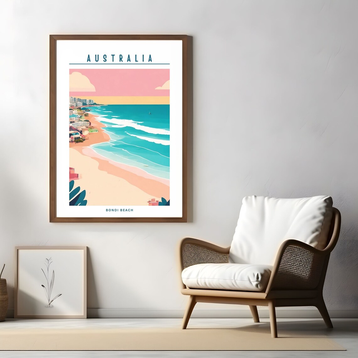 Bondi Beach Maximalist Travel Poster, Australia - Image 3
