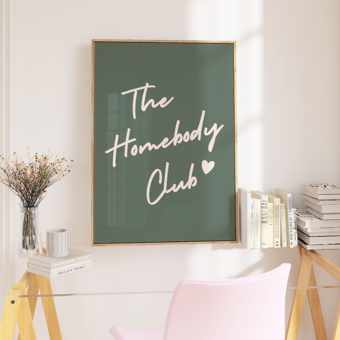 The Homebody Club Retro Quote Art Print - Image 3