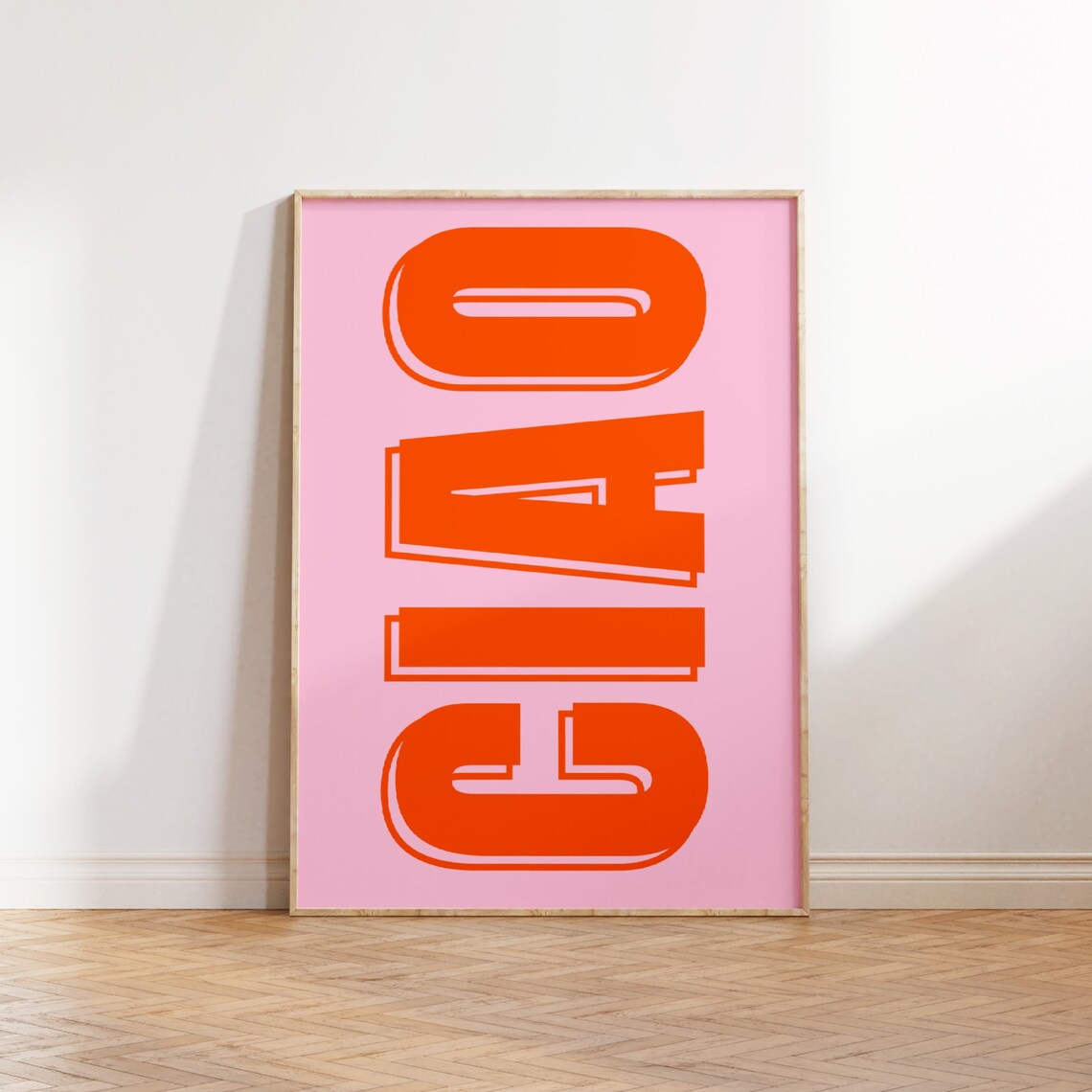 Ciao Typography Art Print, Bauhaus Italian Phrase - Image 3