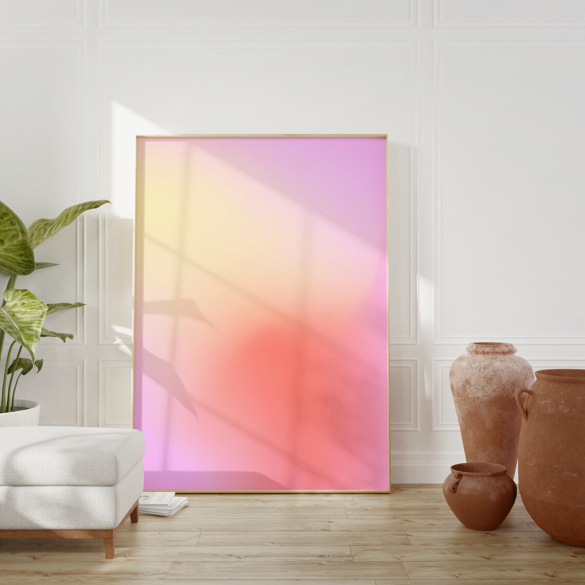 Aura Poster Pink Peach Aesthetic Apartment Decor - Image 3
