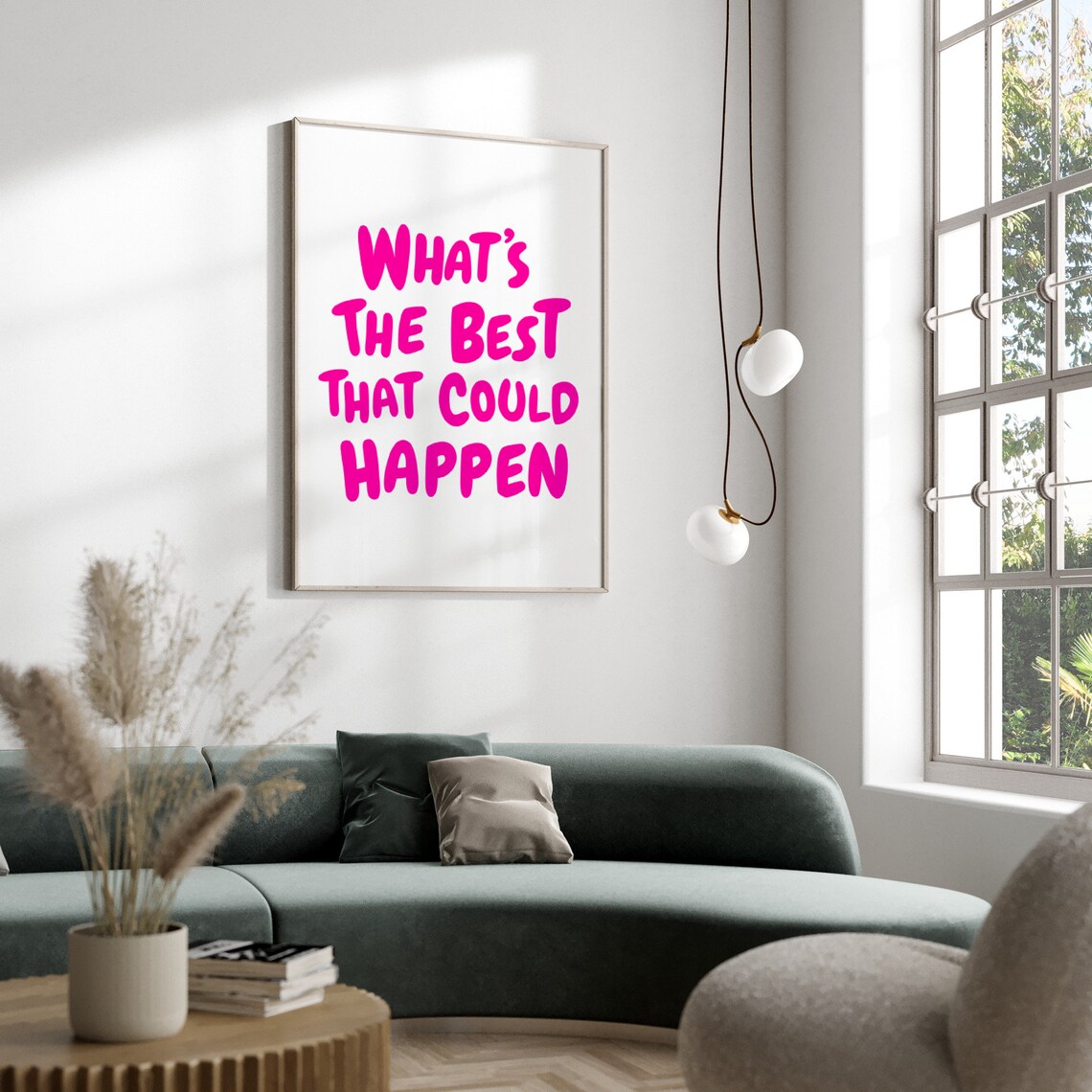 Pink Aesthetic Affirmations Quote Art Print - Image 2