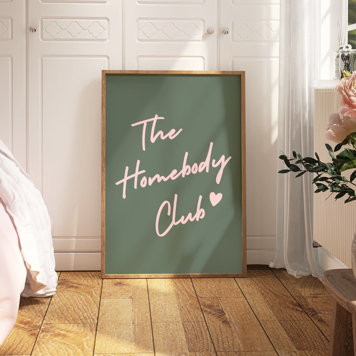 The Homebody Club Poster, Retro Bar Cart Art - Image 2