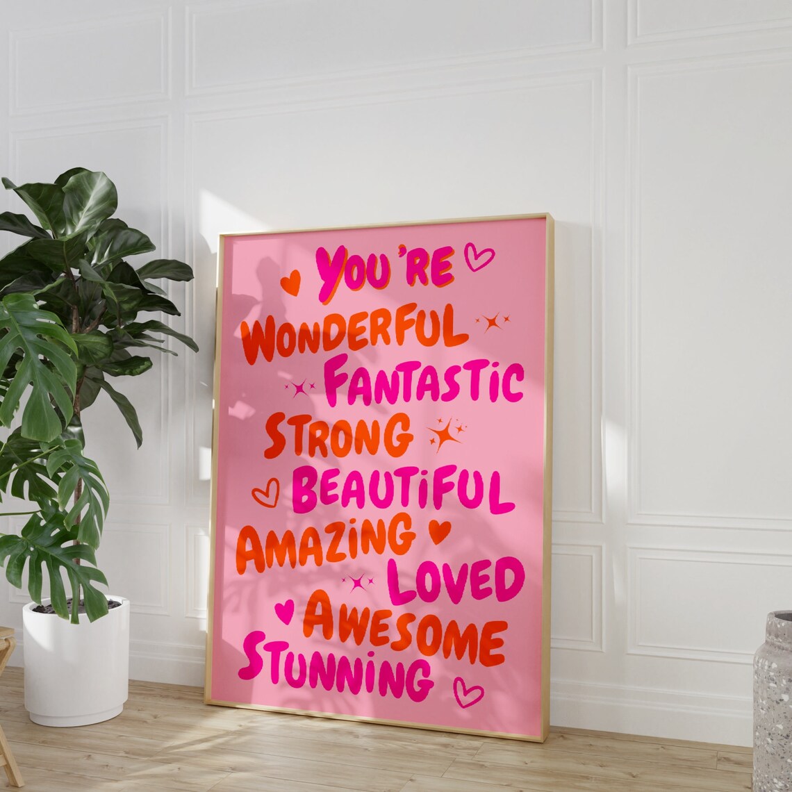 You Are Amazing Funky 70s Retro Art Print - Image 3
