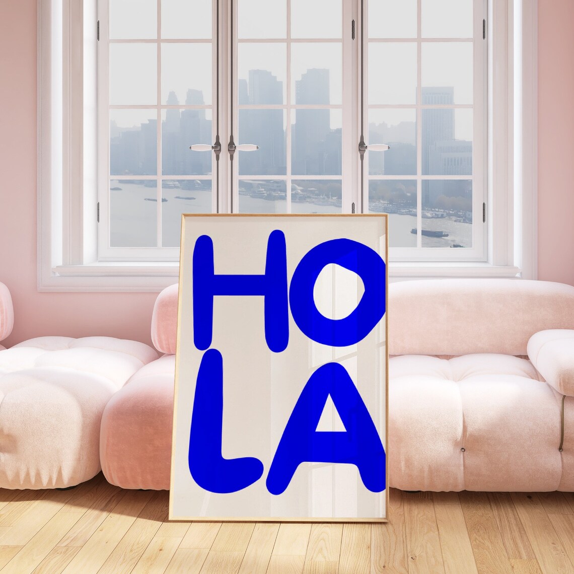 Hola Quote Print, Retro Spanish Phrase Art