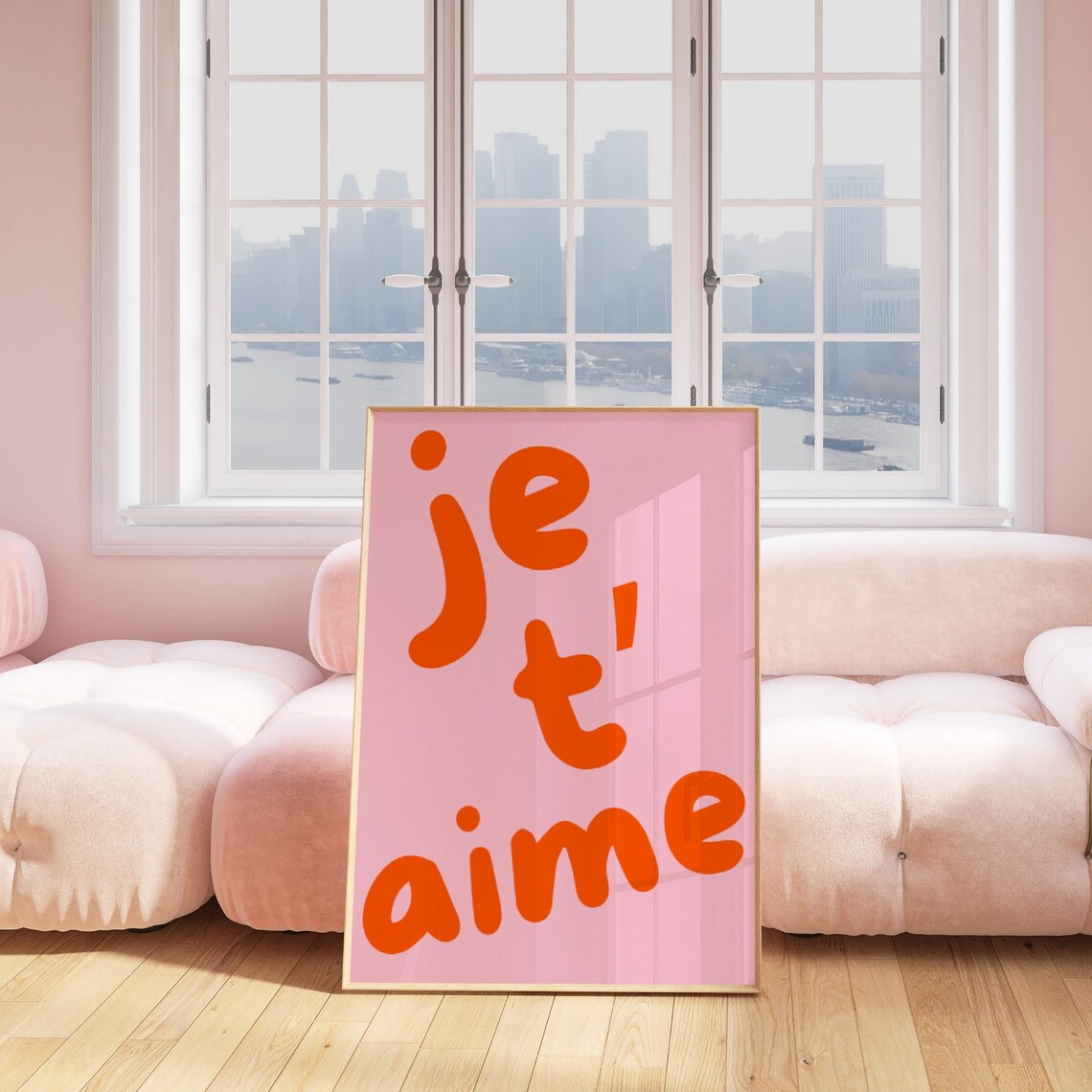 Je T'aime Quote Art Print, French Love Saying - Image 3
