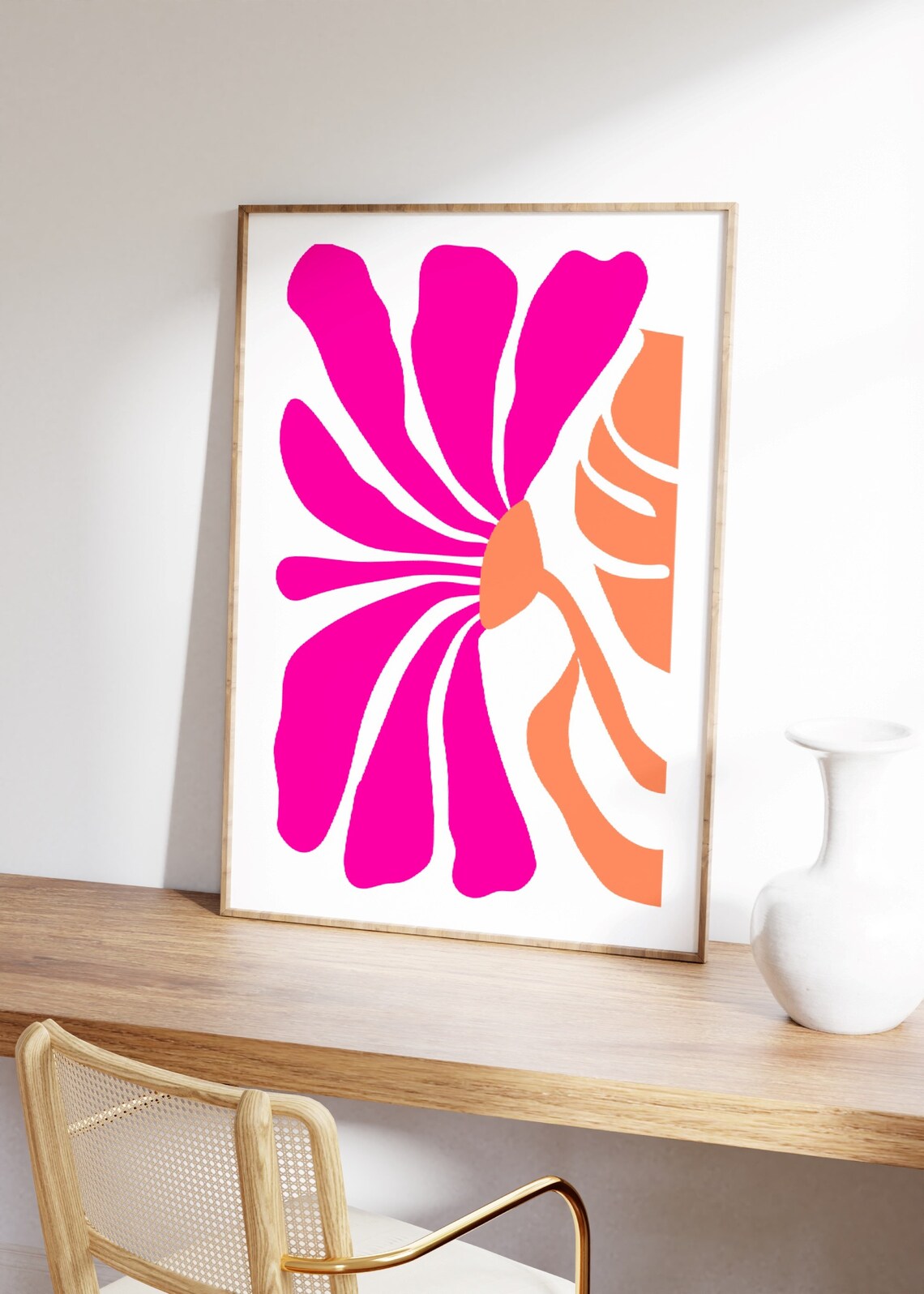 Flower Market Abstract Floral Boho Art Print - Image 3