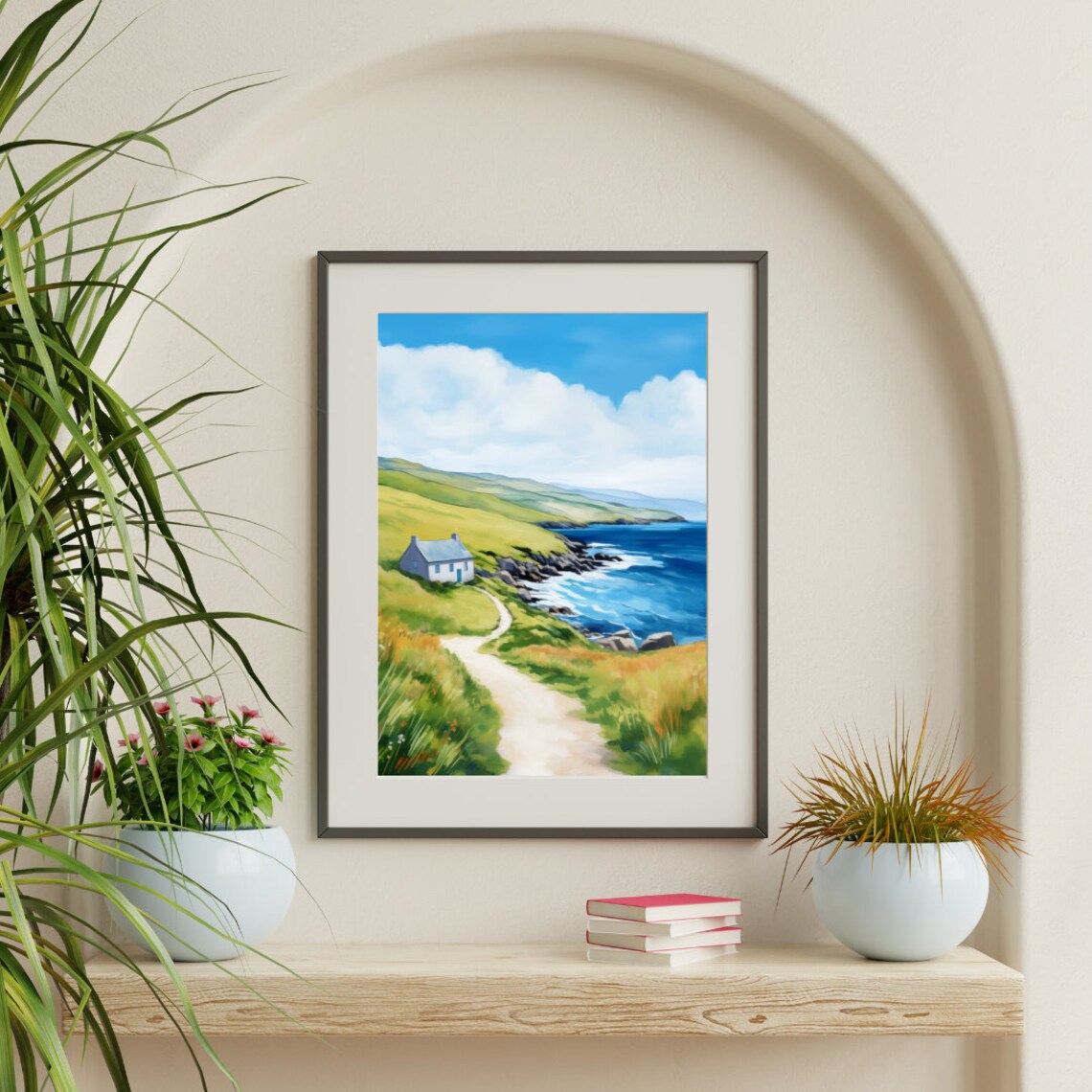 Achill Island Watercolor Travel Poster, Ireland Coast - Image 2