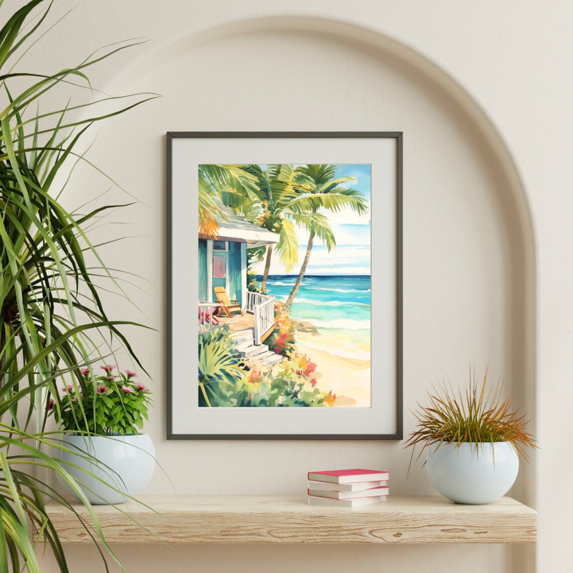 Key Largo Watercolor Travel Poster, Florida Keys - Image 3