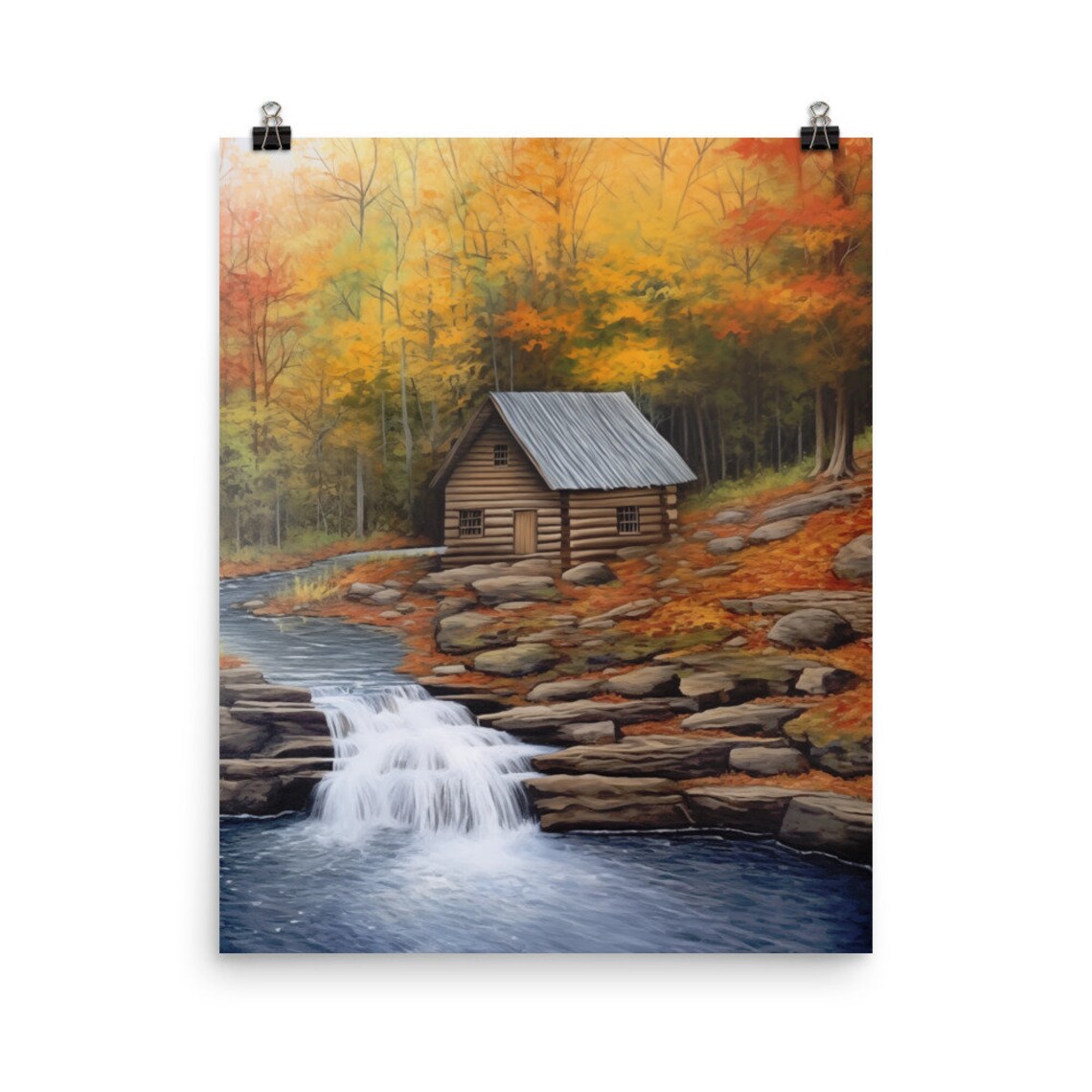 Pisgah National Forest Watercolor Print, North Carolina