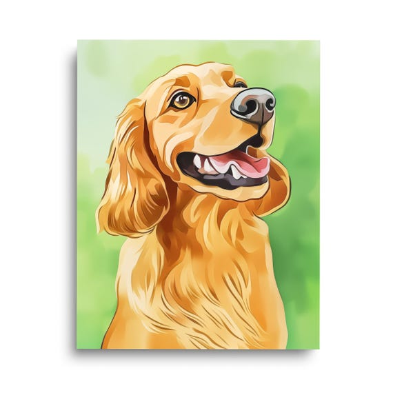Cocker Spaniel Watercolor Print Dog Wall Art Pet Portrait Gift Poster Animal Nursery Home Decor Cute Puppy Doggo Canine Artwork