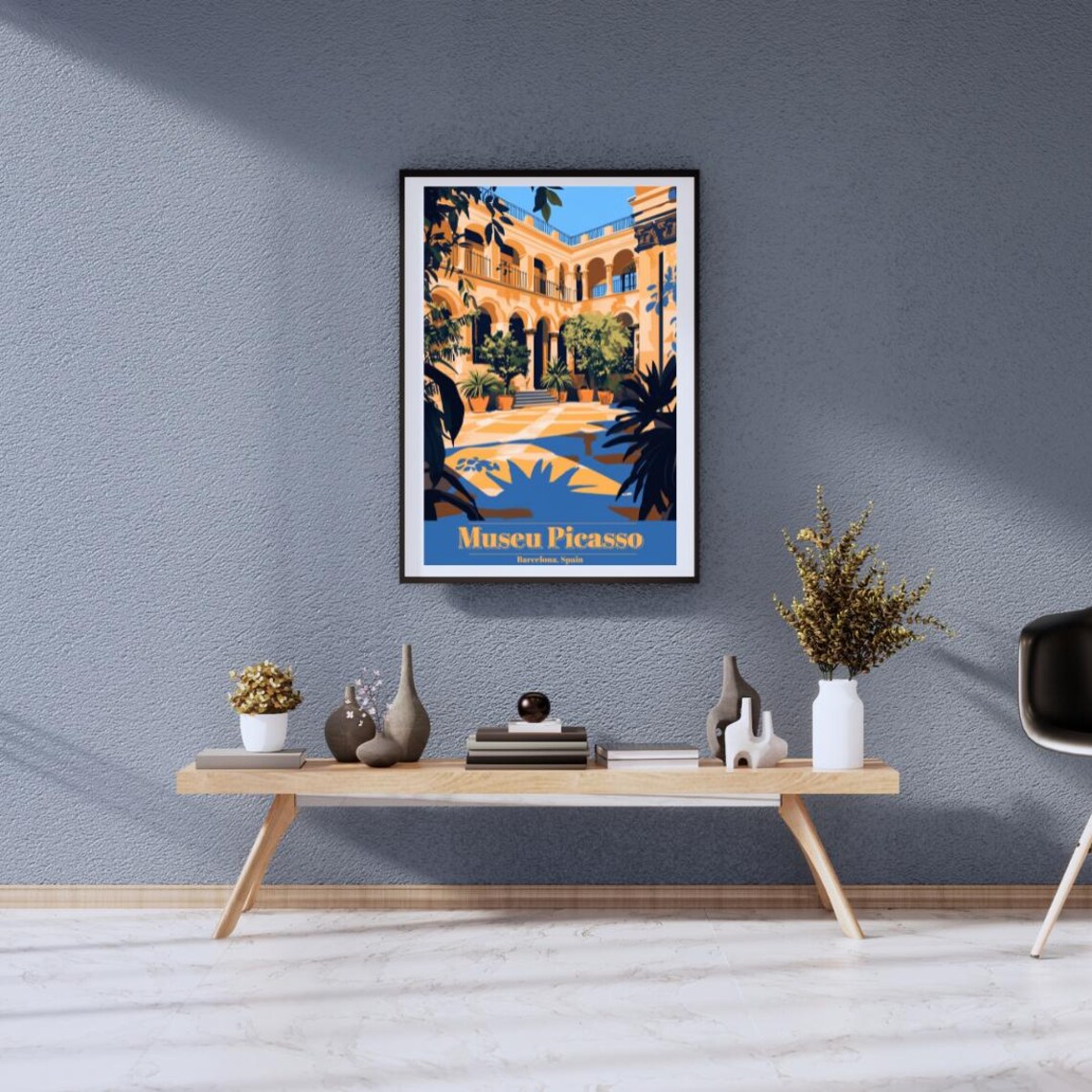 Vintage Picasso Museum Barcelona Travel Poster - Image 2