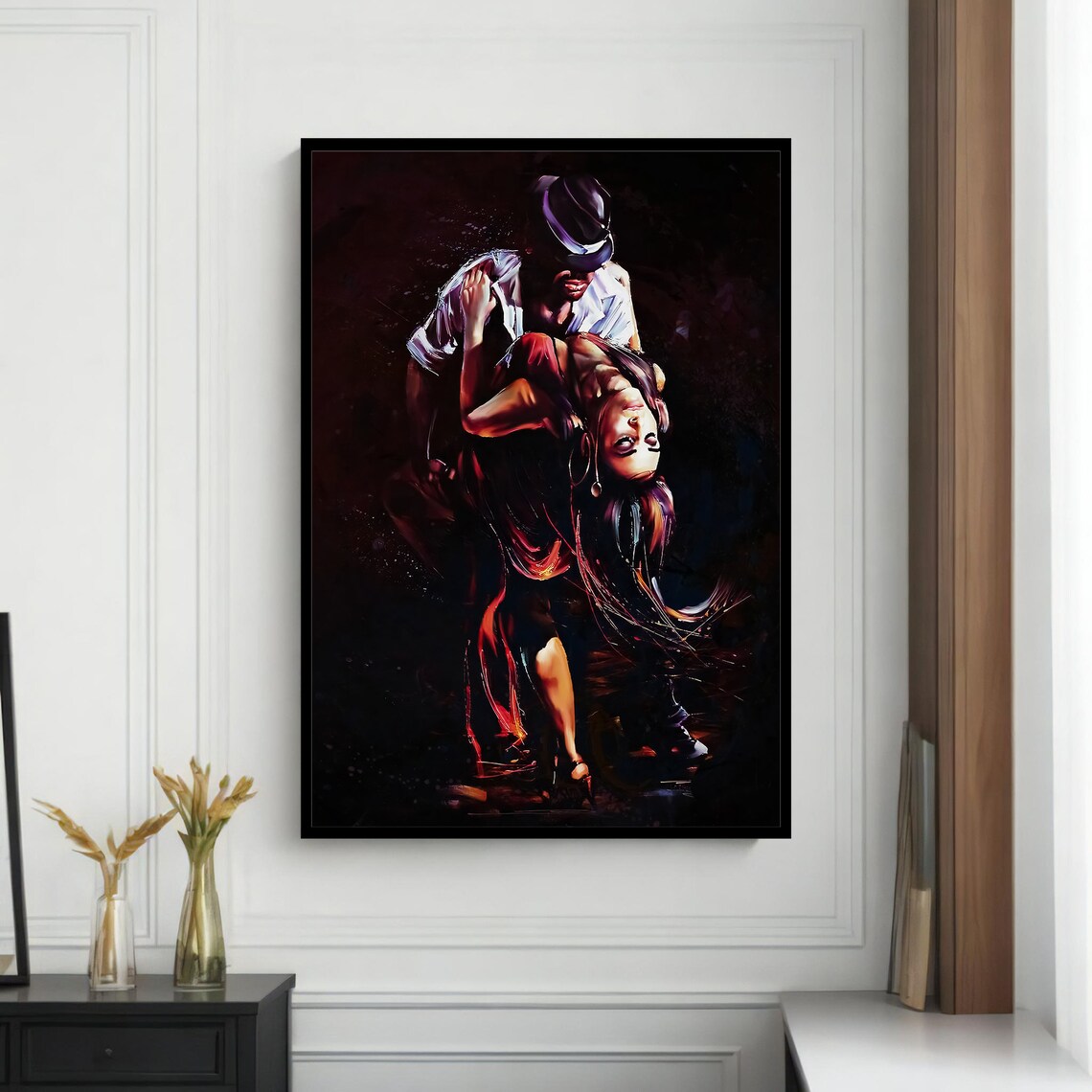 Passionate Salsa Dance, Modern Dance Enthusiast Decor - Image 4